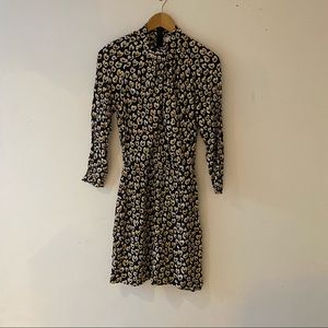 Sandro leopard heart print dress size small